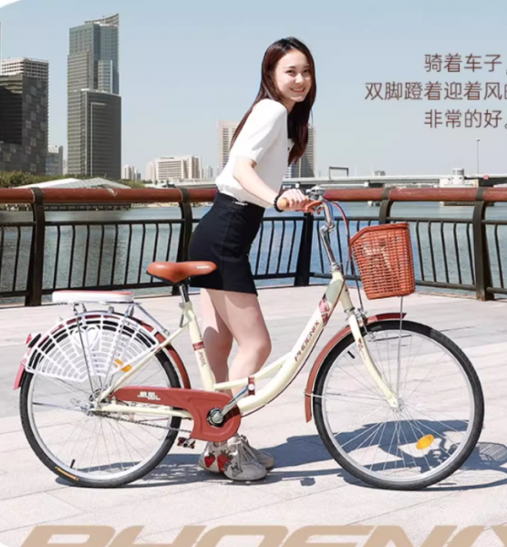 复古上班代步轻便学生通勤自行车